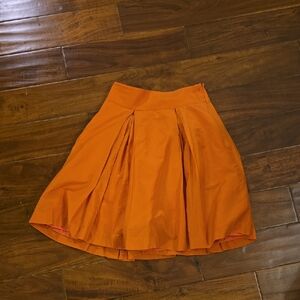 Banana Republic A-Line Skirt in Bright Orange